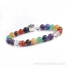 Charms 8MM Colorful Beads Bracelet Making Natural Semi Precious Stone Brangle